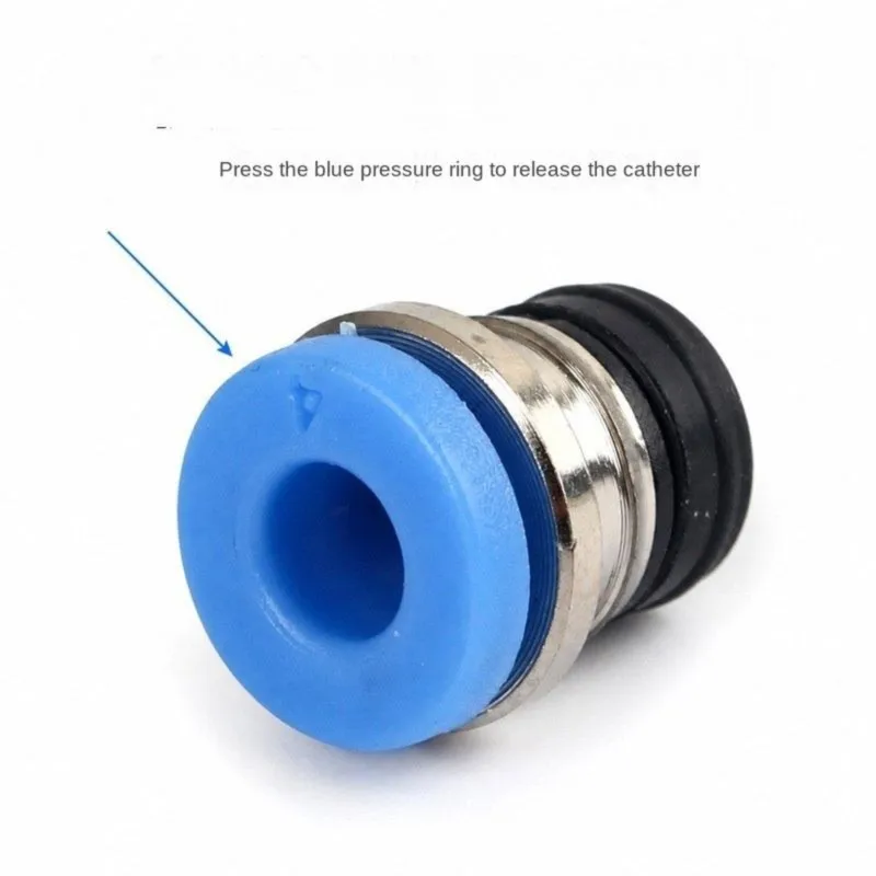 DT21 30pcs Pneumatic Valve Connector ECAS04 3D Printer Parts Extruder Embedded Collet Clips for 4mm PTFE Tube