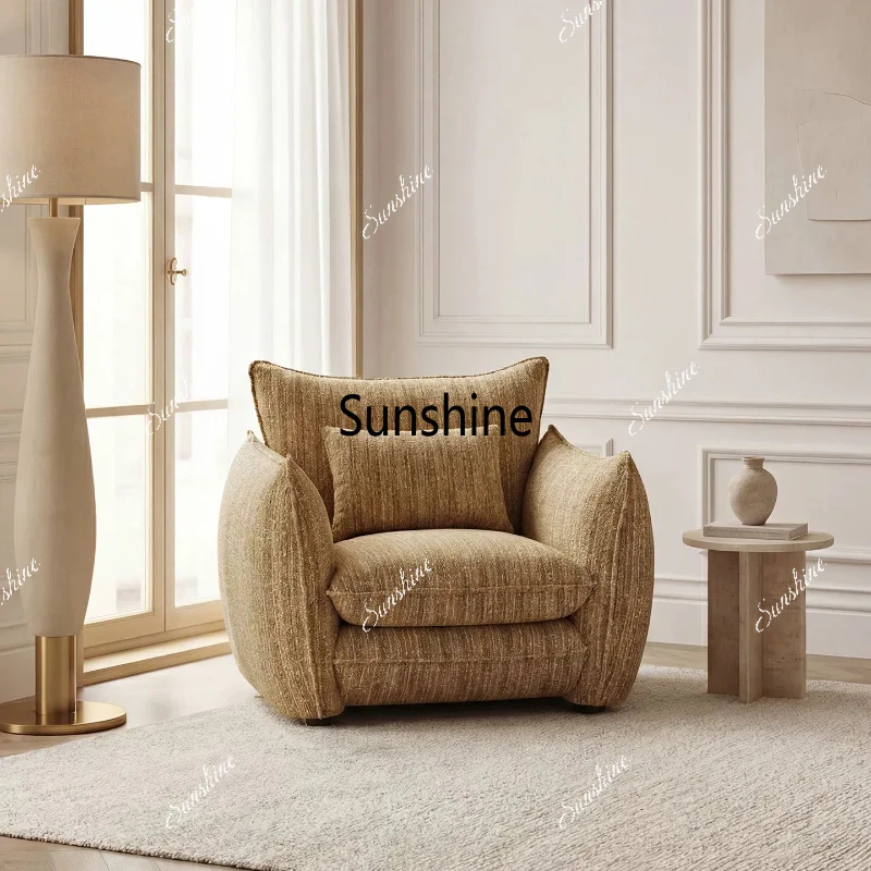 Living room light luxury high-end single sofa chair bedroom balcony casual lazy