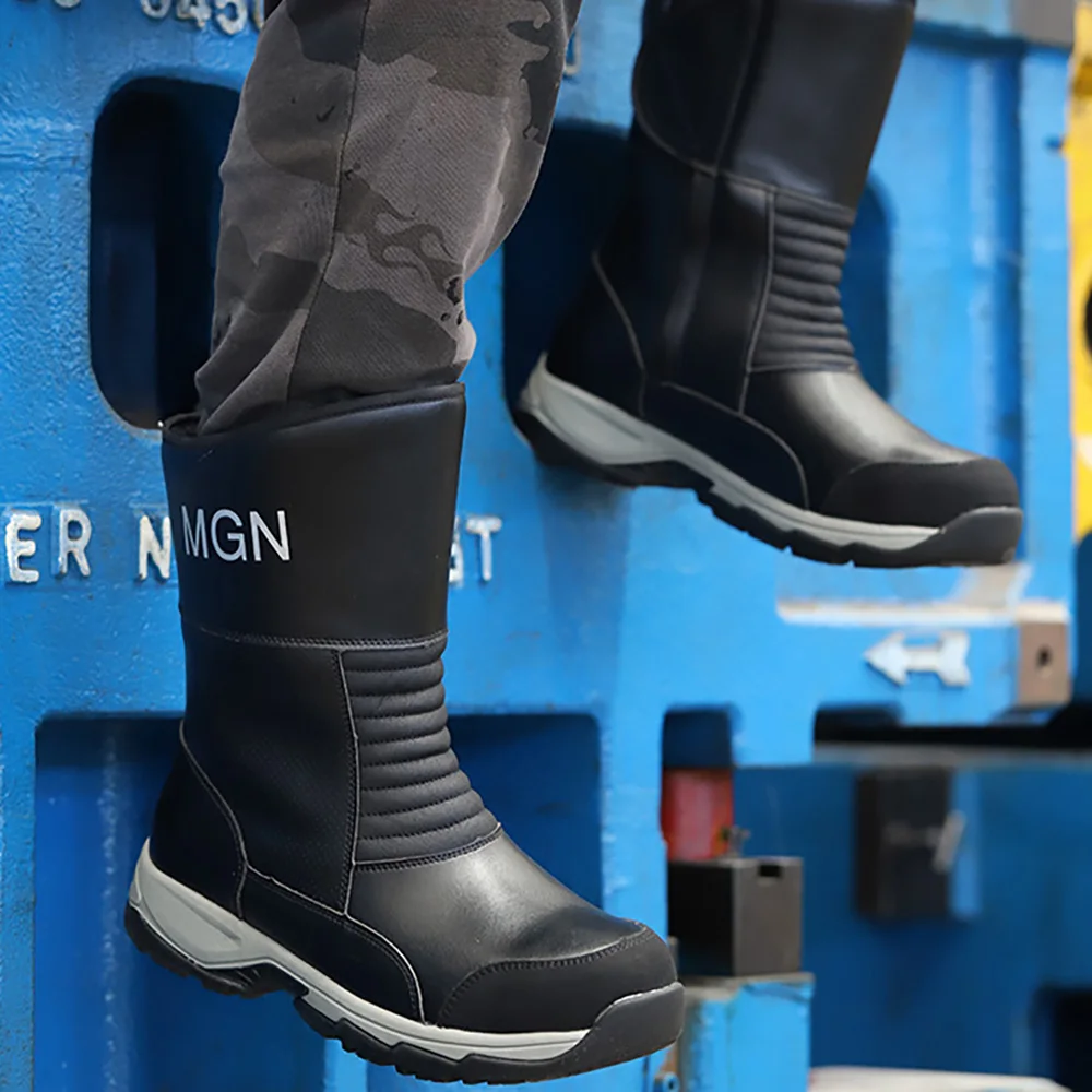 ArmorToe Big Size Steel Toe Work Boots Oil & Heat Resistant Anti-Impact Puncture Proof Oilfield Welding Safety Shoes #Armor2773