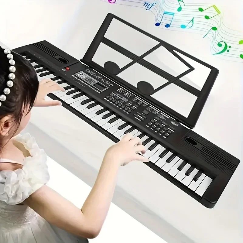 New 61 Key Electronic Piano Early Education Toy for Boys and Girls Beginner Portable Keyboard Instrument