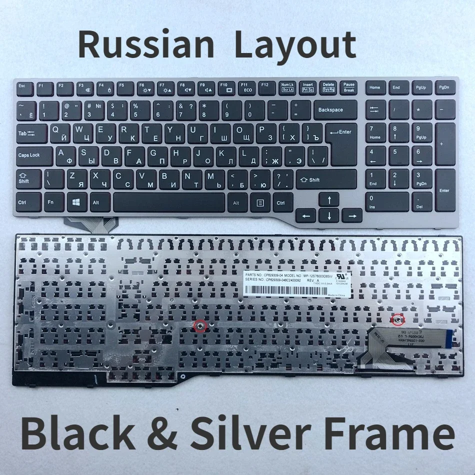 

Russian Keyboard For Fujistu E754 Lifebook E557 E753 E756 E554 E556 Celsius H730 H760 H77 Series RU Layout