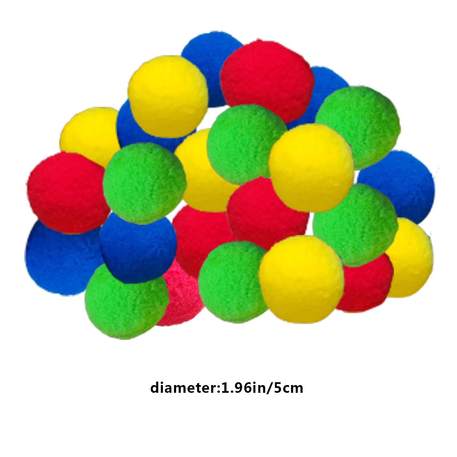 50pcs Reusable Water Balls Kids Absorbent Cotton Splash Soaker Balls Instant Water Fight Water Balloon Cotton Splash Soaker