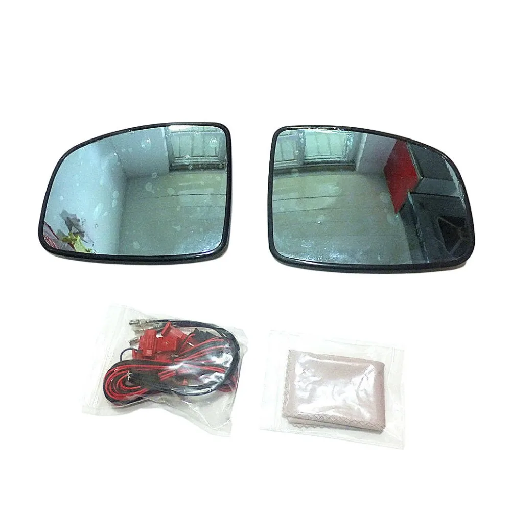 Varthion Car Rearview Mirror Lens for Honda Fit Jazz City 2014-2017, Turning, Large Field Of Vision, Blue Mirror, Heat Demisting