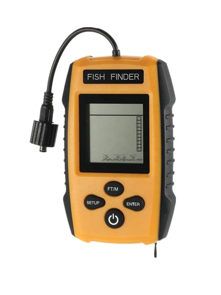 Wired Portable Fish Finder sonar Alarm Sensor Can Detect Grass Rocks on the Bottom of the Sand Sea with Cable