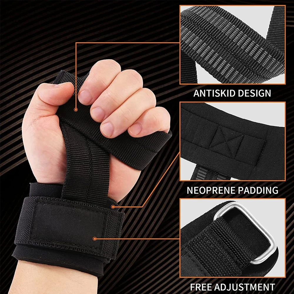 1Pair Weight Lifting Hand Wrist Belt, Gym Lifting Strap Fitness Wrist Wrap,Bodybuilding Dumbbell Barbell Exercise Training Power