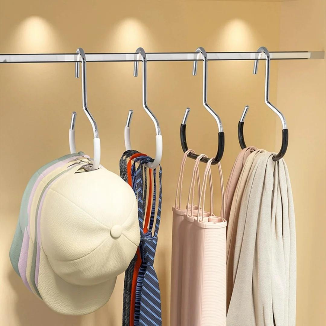 Multi Functional Hat Storage Rack with Hooks, Capable of Accommodating 20 Hats. Can Be Used for Storing Hats, Clothing, and Ties