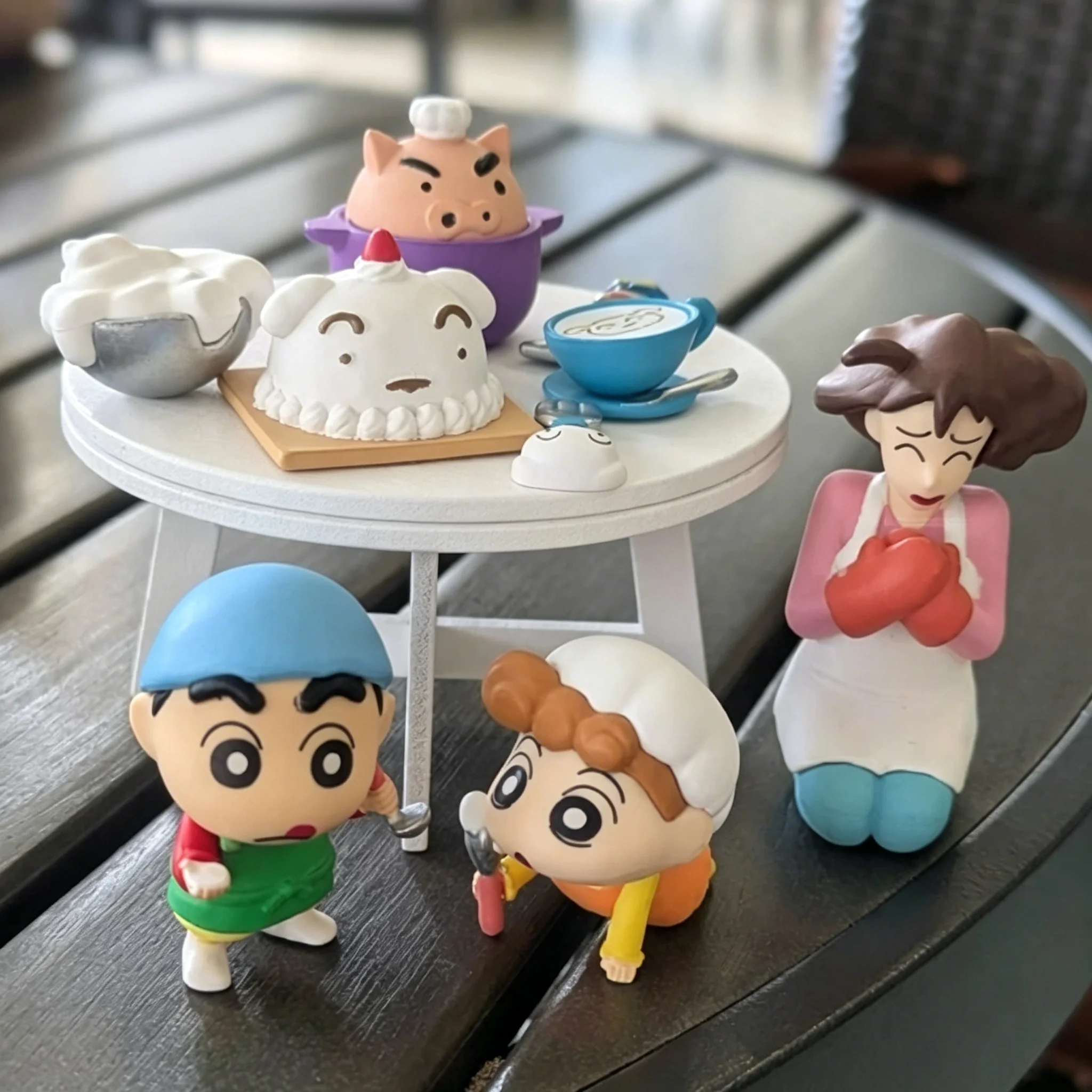 New Products In Stock Anime Xiao Xin Cooking Blind Box Handmade Action Figure Toy Cute Desktop Decoration Festival Gift For Fans