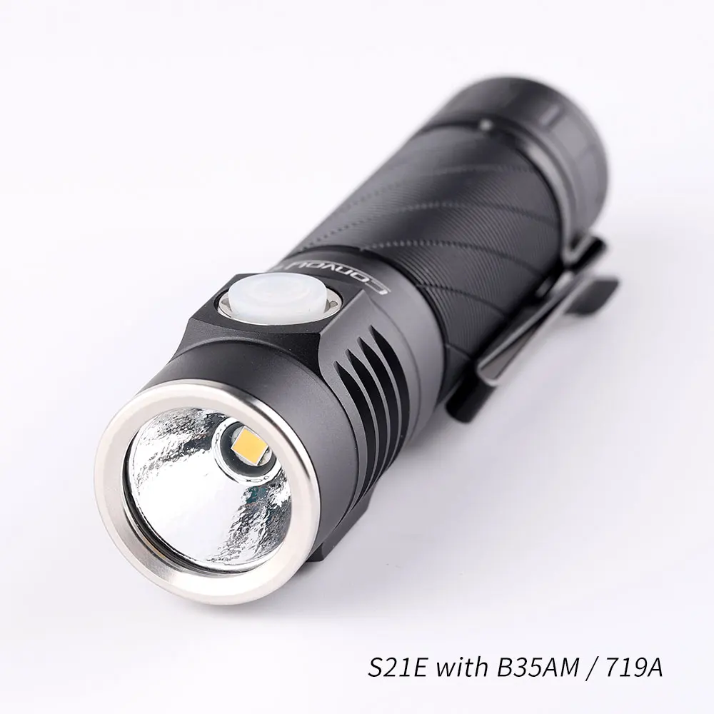 Convoy S21E with B35AM/719A Led Linterna Flashlight 21700 Flash Light Torch Camping Fishing Lamp Work Type-c Charging Port