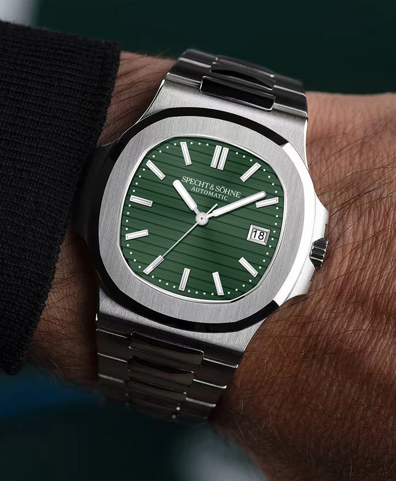 2025 New Specht Sohne Men's Automatic Mechanical Watches  Sapphire Crystal Stainless Steel 50m Waterproof 5711 Watch For Men - Image 6