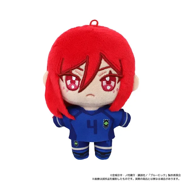 Chigiri Hyoma Rin Itoshi أنيمي أفخم الأزرق قفل Cosplay12CM الكرتون محشوة الجسم بلوشي ظهره قلادة الملحقات