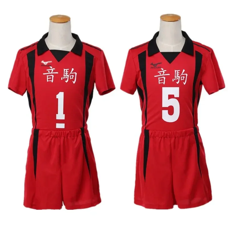 Anime Haikyuu Cosplay Kostuum Nekoma Hoge Uniform Kozume Kenma Volleybal Club Uniform T-shirt Set Sportkleding Jersey