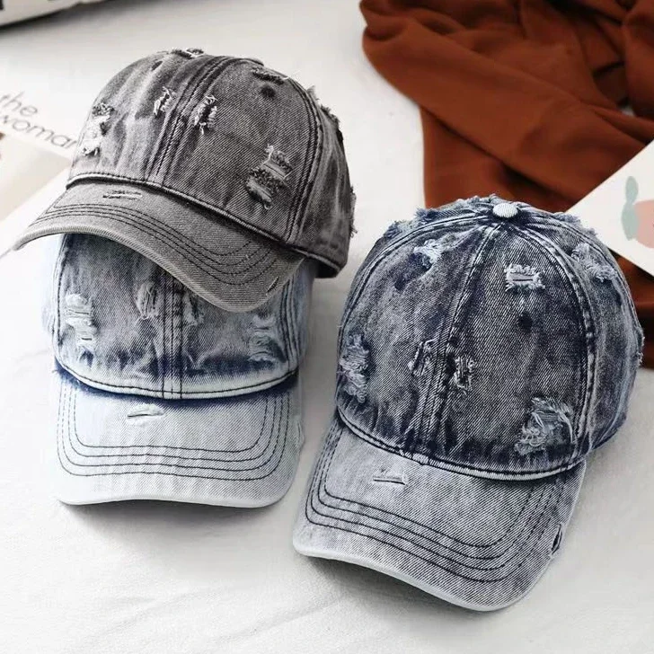 

Washed Vintage Baseball Hats Denim Make Old Style Caps For Women Man Soft Cotton Hat Cap Lady Casual Sun Hat Street Cool Men