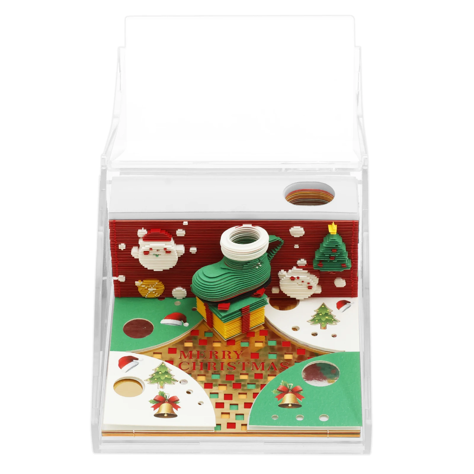 ثلاثية الأبعاد الفن التقويم مذكرة الوسادة 2026 الإبداعية المسيل للدموع بعيدا ثلاثية الأبعاد أجندة مكتبية /رزنامة مكتبية المفكرة مع مصباح ليد غير لاصقة ورقة نحت المفكرة ديكور #1