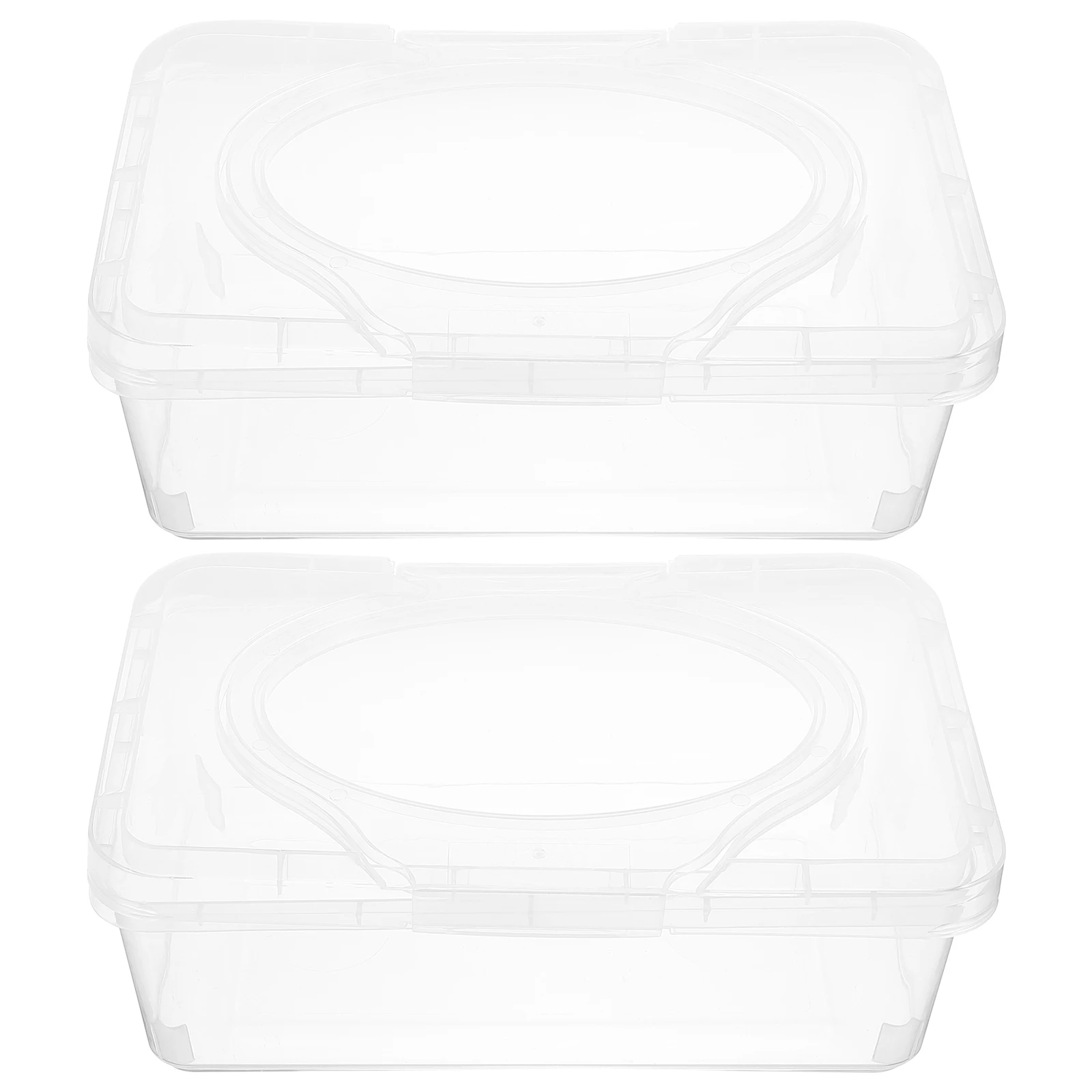

Wipes Box Containers Refillable PP Weighted Dispenser Holder for Bathroom Travel Large Capacity Sturdy Reliable Simple
