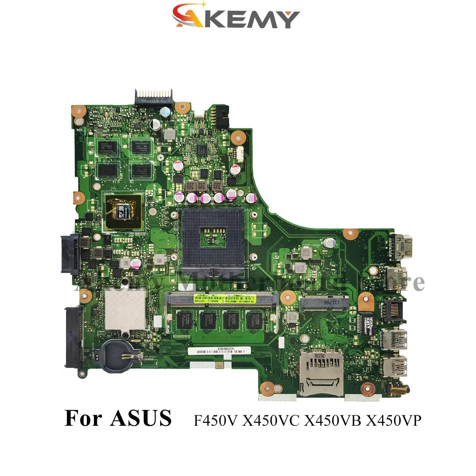

Материнская плата для ноутбука X450VC для ASUS VivoBook X450V X450VC F450V X450VP X450VB A450V, материнская плата для ноутбука со 100% тестированием, ОК, быстрая доставка