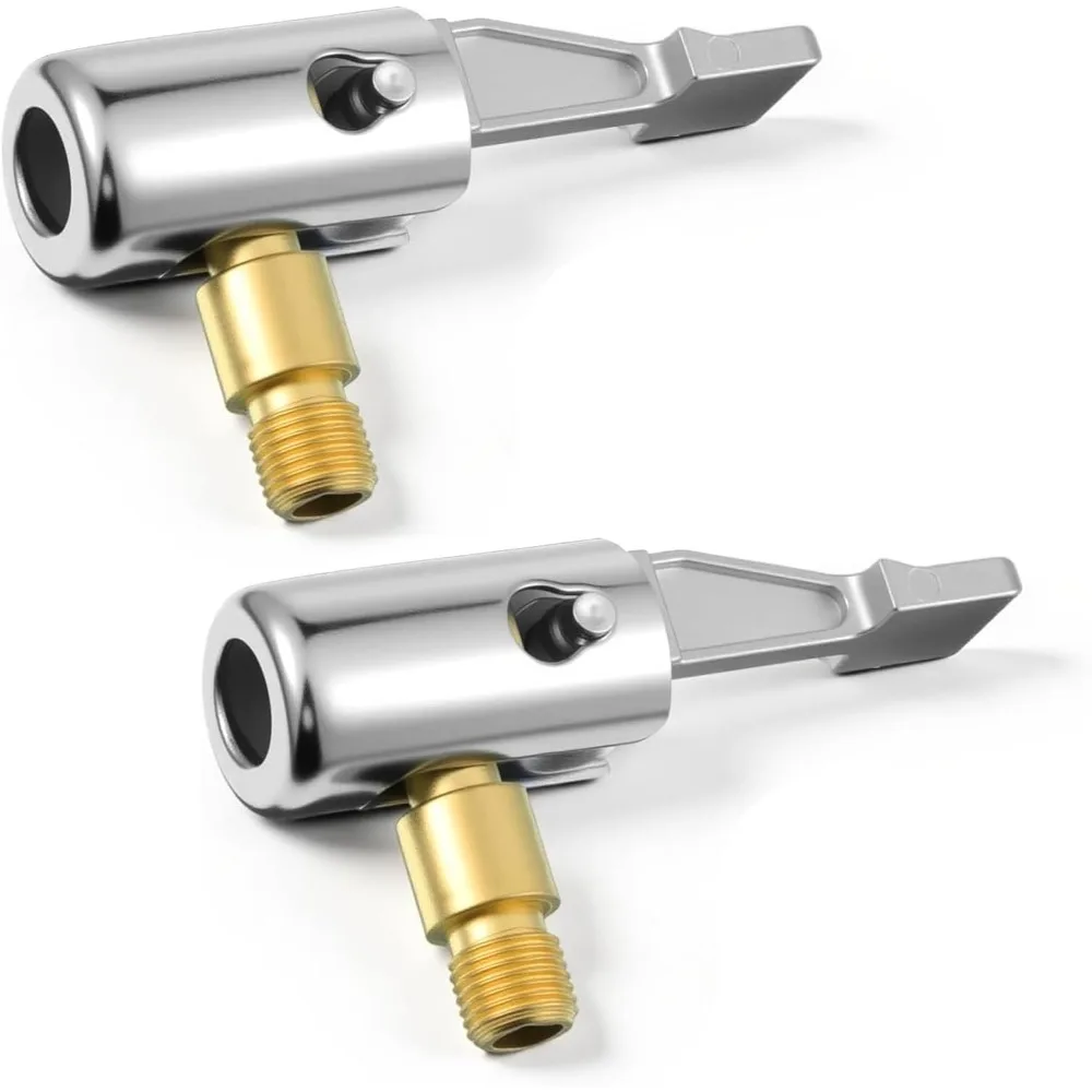 Quick Connect Bike Air Pump Nozzle, Durable Brass & Steel Tire Inflation Adapter, for Bicycles, Motorcycles, and Cars