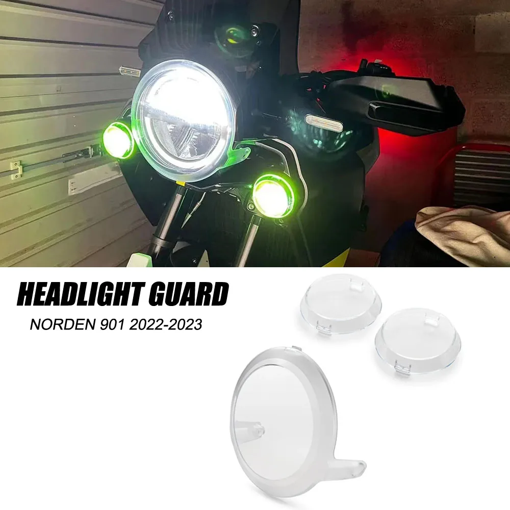 For Husqvarna Norden 901 Norden901 Motorcycle Headlight Guard Auxiliary Lamp Protection Cover Headlight Protective Cover