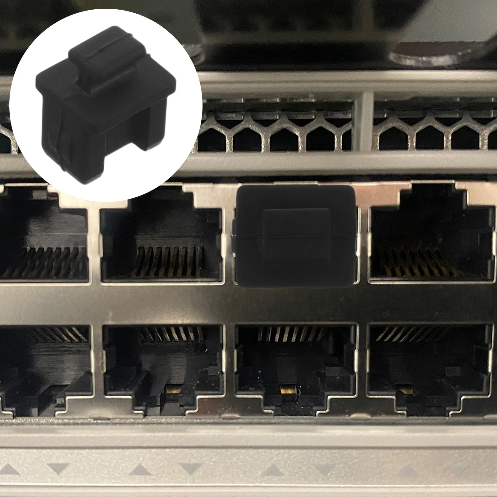 30Pcs Silicone Sfp Port Protective Cap Dust Cover Fiber Optic Module Protector Plug for Transceiver Telecom Equipment