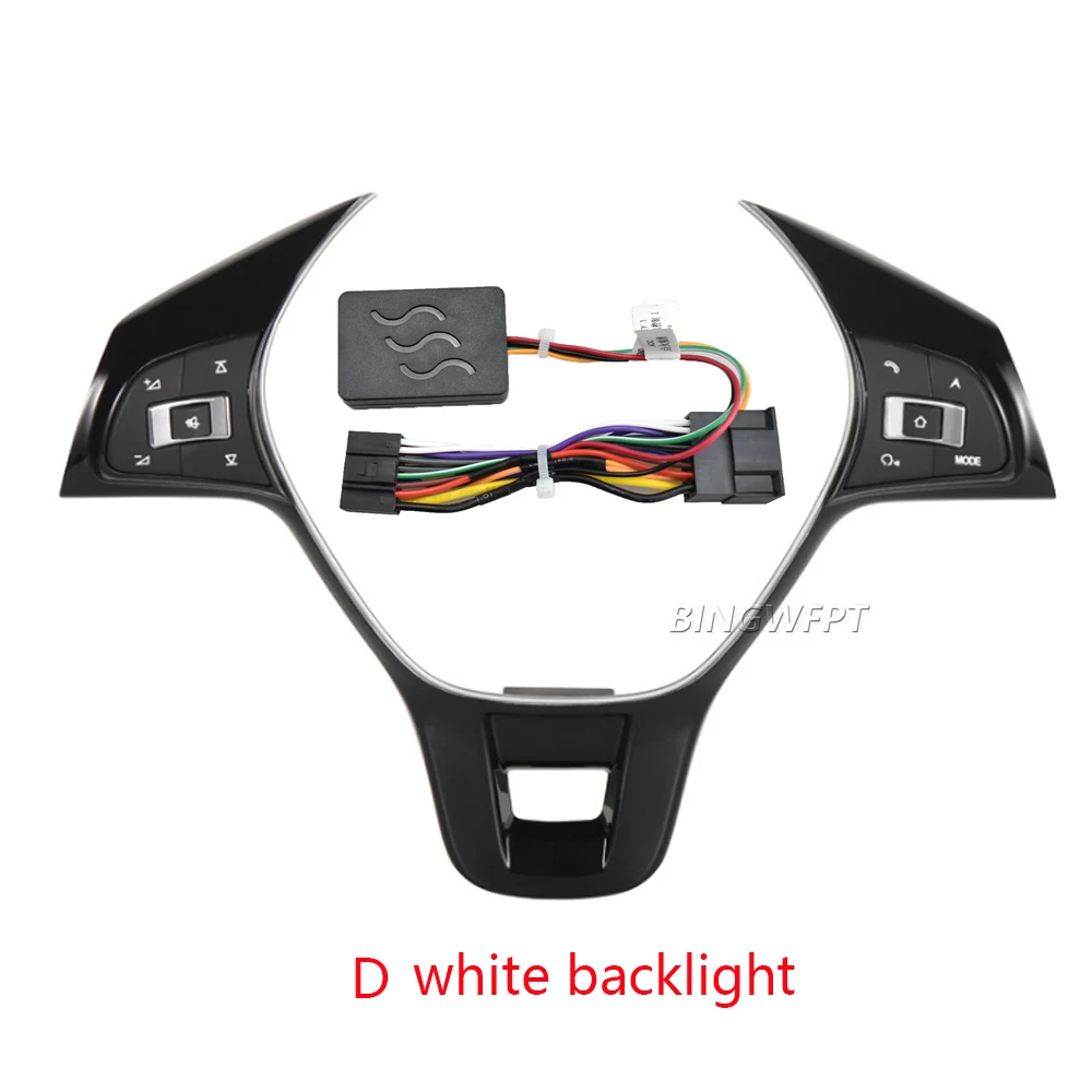 For VW MK6 Golf 7 Polo 2014-2019 Jetta 2017-2019 Car Steering Wheel Multimedia Volume Audio Button Switch With Backlight view 3