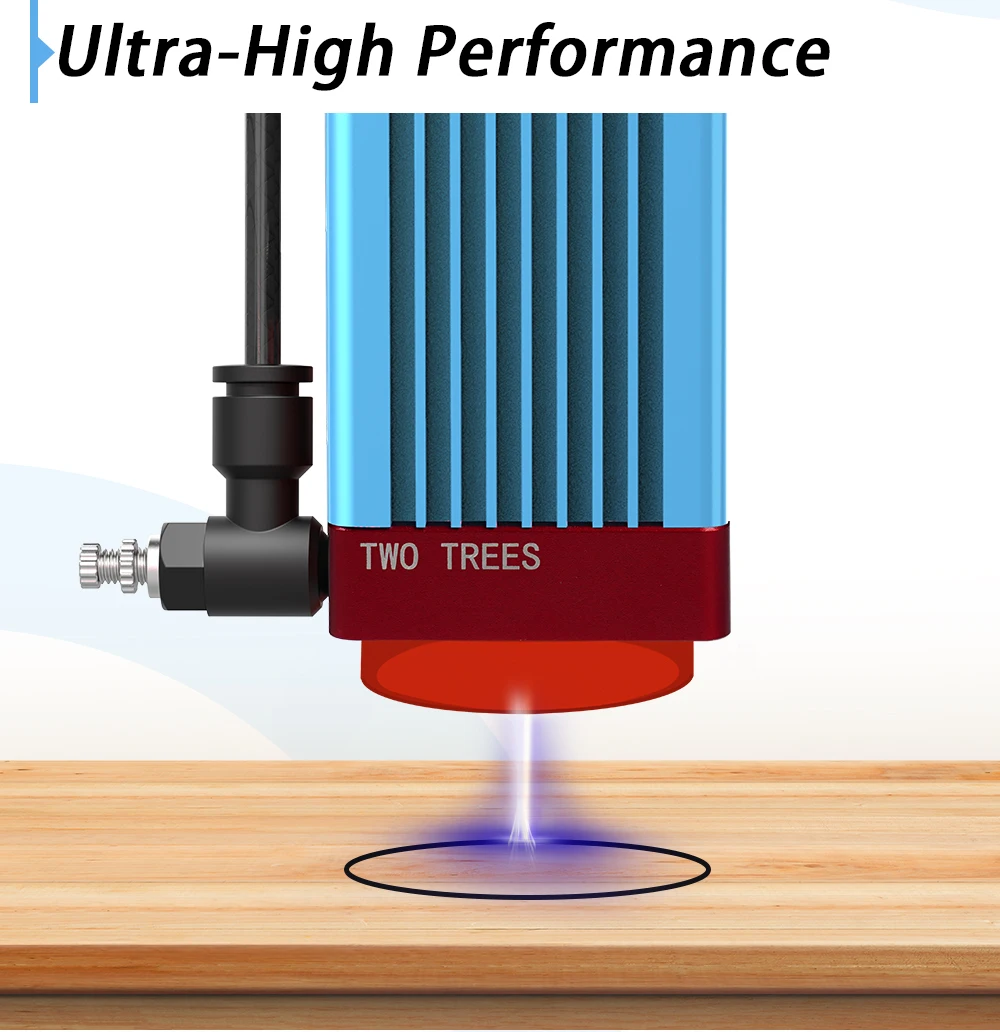 Imagem -05 - Twotrees Tts55 36w Air Air Flow Assist Kit 1030l Min Air Assist System Remover Fumaça e Poeira para Laser Gravador Cutter Machine