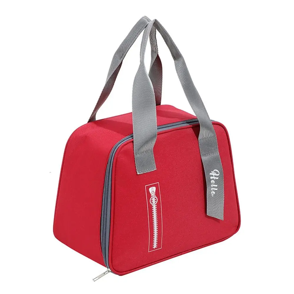 Портативная сумка для ланча для мужчин и женщин, простой Разогревающий Ланч-бокс с теплоизоляцией, детская школьная сумка для хранения еды
