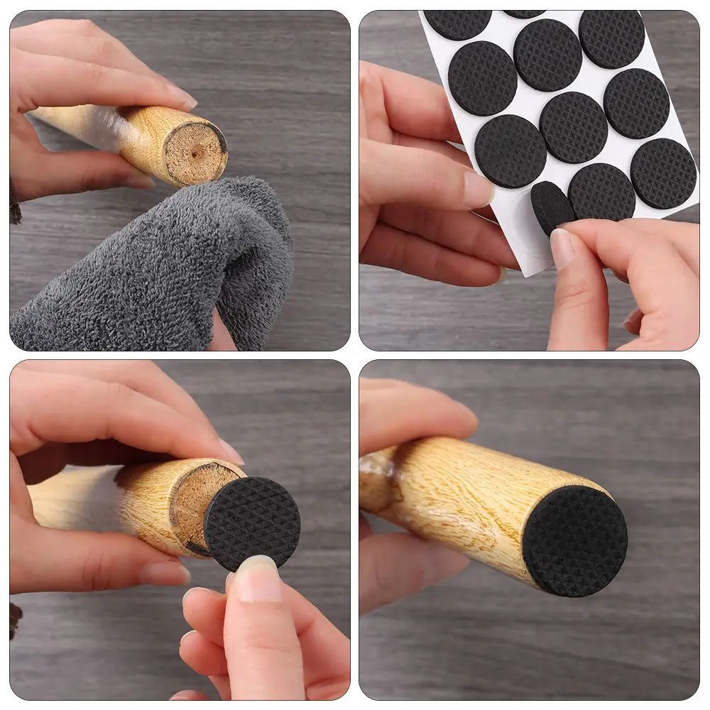 6/9/12Pcs Self Adhesive Felt Pads Non-slip Mat Bumper Cushion Furniture Leg Foot Mat For Chair Table Protector Hardware image 3
