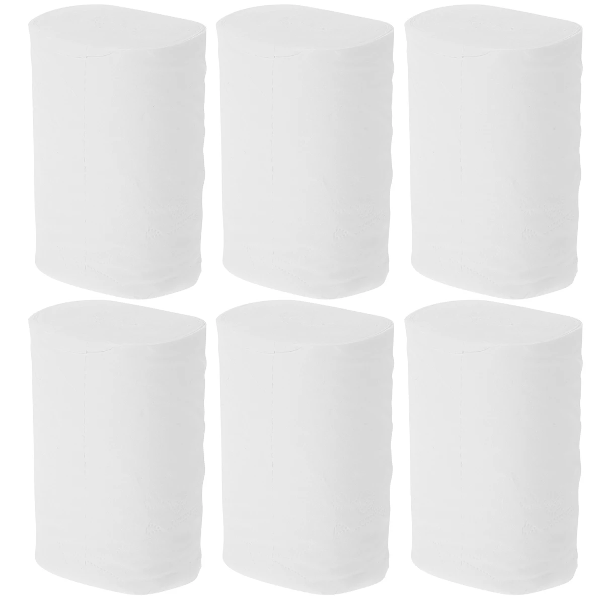 

6 Rolls Coreless Toilet Paper for Household Home Tissue Affordable Pack Bathroom