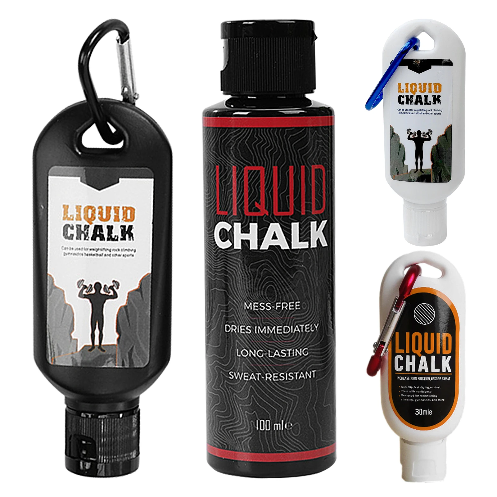 30/50/100ml Liquid Chalk Sports Magnesium Powder Fitness Weight Lifting Anti Slip Cream Grip WeightLifting Climbing Gym Sport