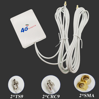 LTE Router External Antenna 3G 4G TS9 CRC9 SMA Connector 4G LTE Antenna With 2M Cable For Huawei ZTE 3G 4G LTE Router Modem