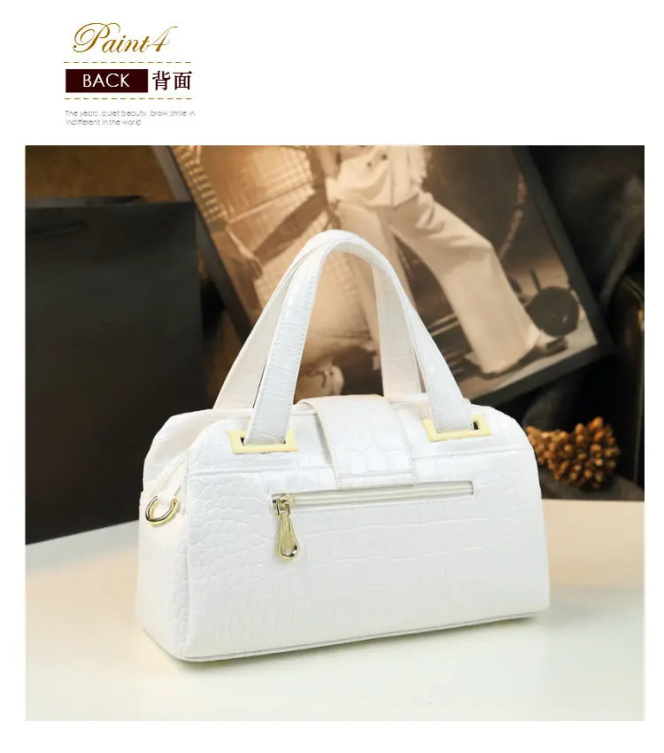 Leder Damen 2026 Neuer Stil Boston Pillow Bag Modische Einfarbige Handtasche Schulter-Umhängetasche – Detail 12