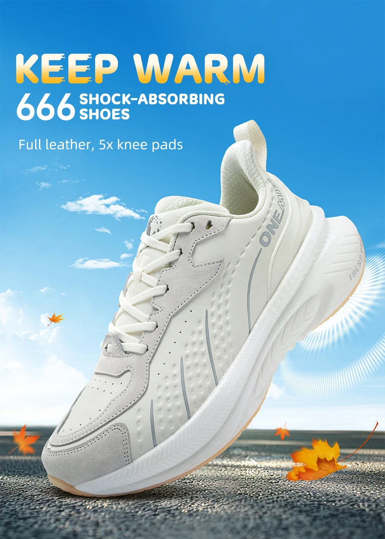 ONEMIX 2026 Winter-Trainings-Laufschuhe für Herren, Sportschuhe aus Leder, warm, verschleißfest, Damen-Jogging-Schuhe, Walking-Sneaker – Detail 2