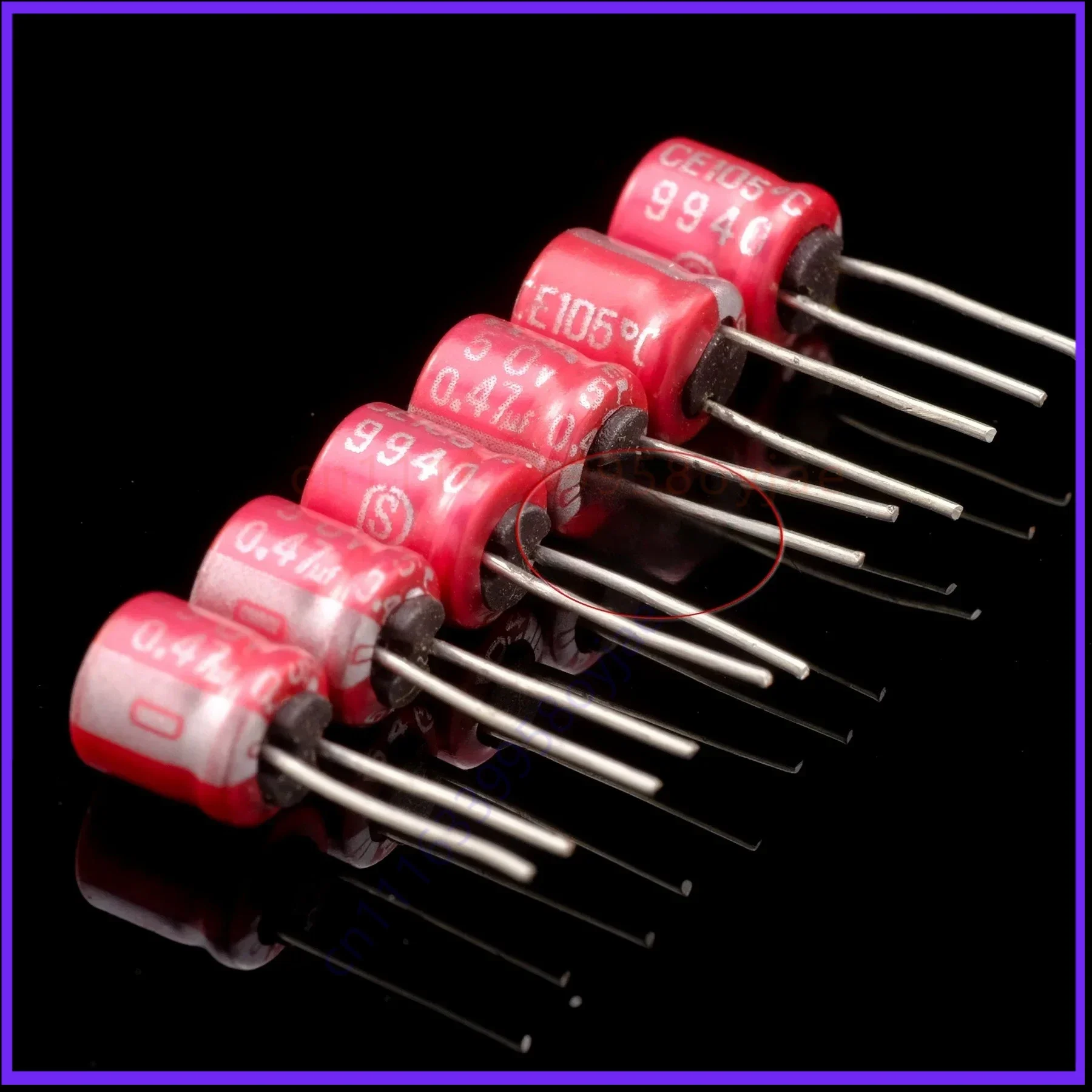 50pcs Premium 0.47UF 50V Audio Coupling Capacitor for ELNA Red Series