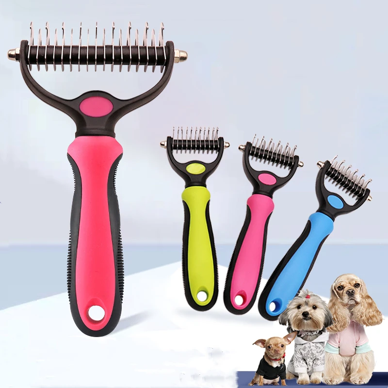 Newest Pet Deshedding Brush Dog Hair Remover Pet Fur Knot Cutter Puppy Cat Comb Brushes Dogs Grooming Shedding Supplies Tools