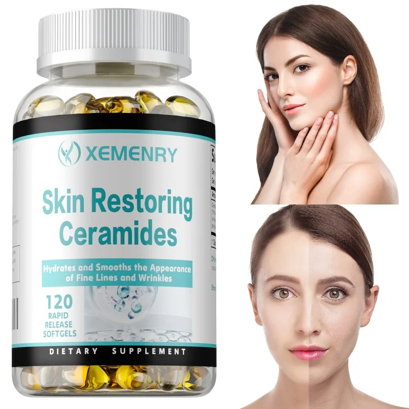 

Skin Restoring Ceramides Capsules - Promote Skin Health, Anti-aging, Repair Cells, Reduce Fine Lines and Wrinkles