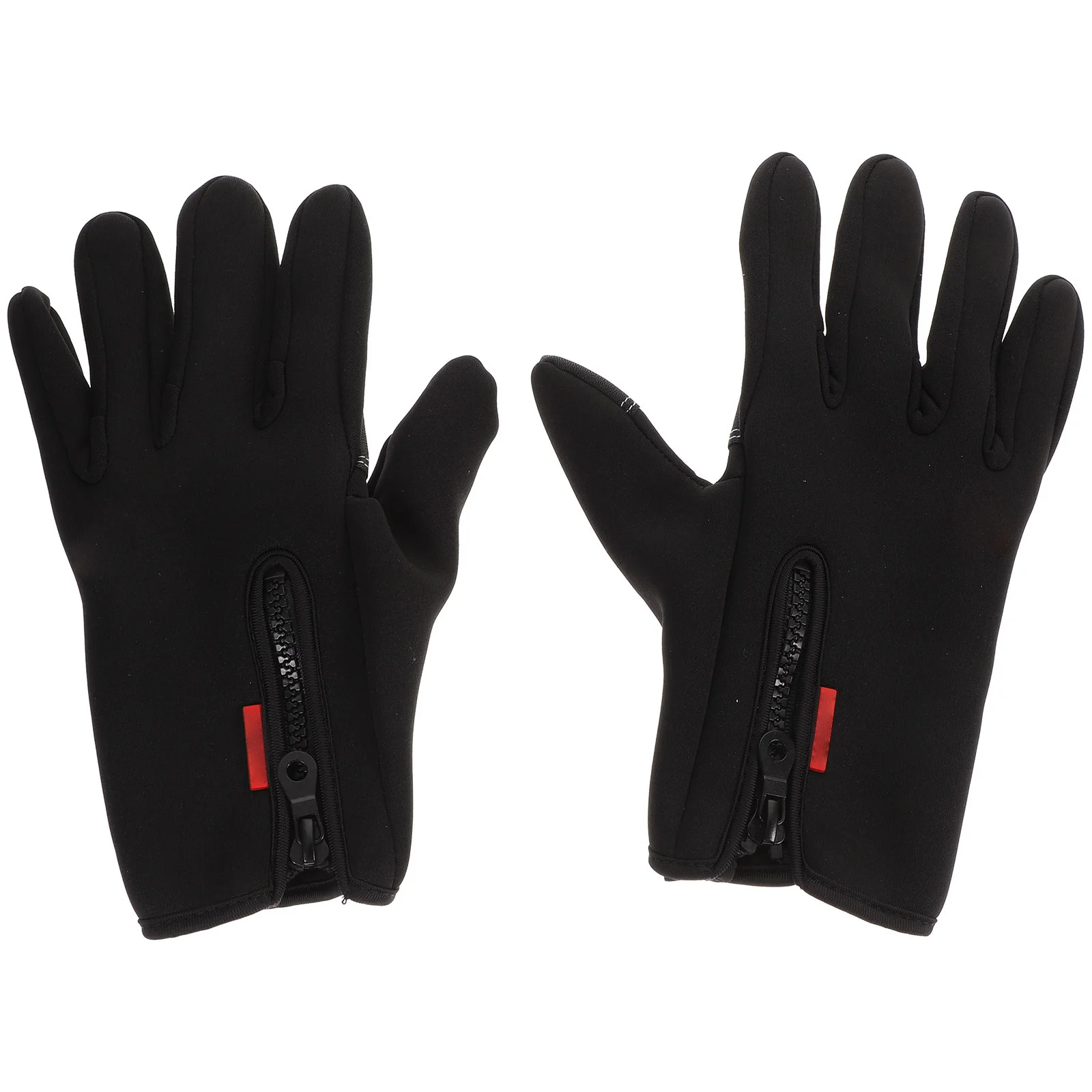 

1Pair Thermal Windproof Touch Screen Gloves with Fleece Lining 2 Fingers Cut for Hunting Fishing Climbing Winter Sports Outdoor