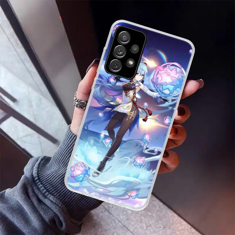 Anime Genshin Impact Phone Case For Samsung Galaxy A15 A14 A13 A12 A55 A54 A53 A52 A35 A34 A33 A32 A25 A24 A23 A22 A04S A03S A02