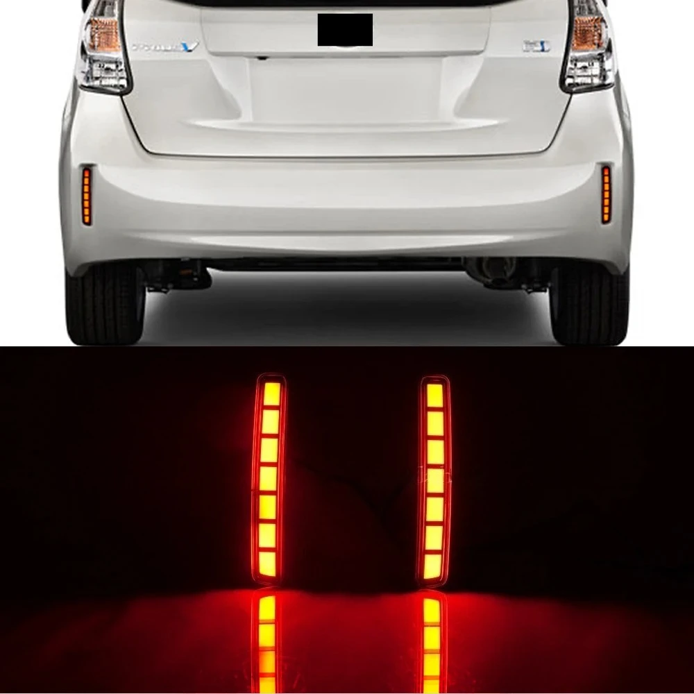 

Car LED Rear bumper reflector light turn signal brake light For Toyota Spade Esquire NOAH/VOXY 80 Prius 40 Scion tC