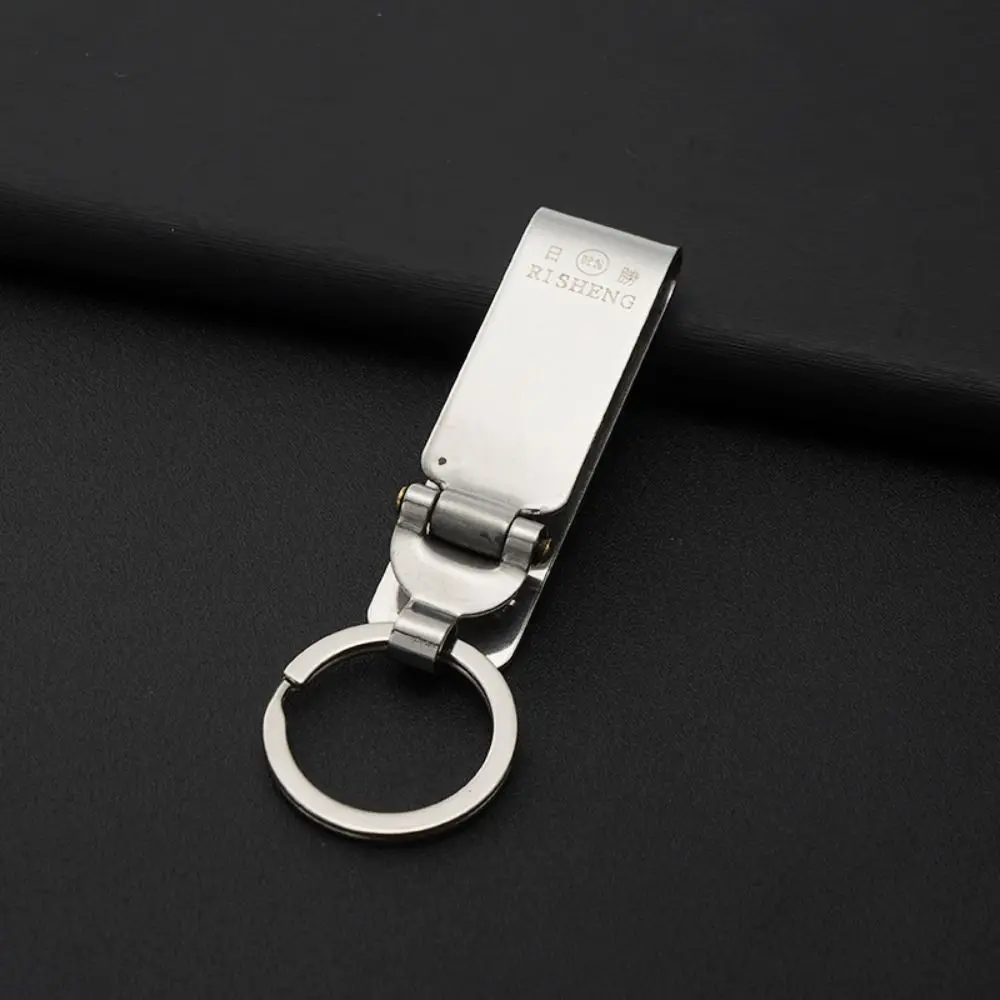 Quick Release Belt Keychain Detachable Security Clip Stainless Steel Keyring Heavy Duty Anti-Lost Belt Key Holder For Men