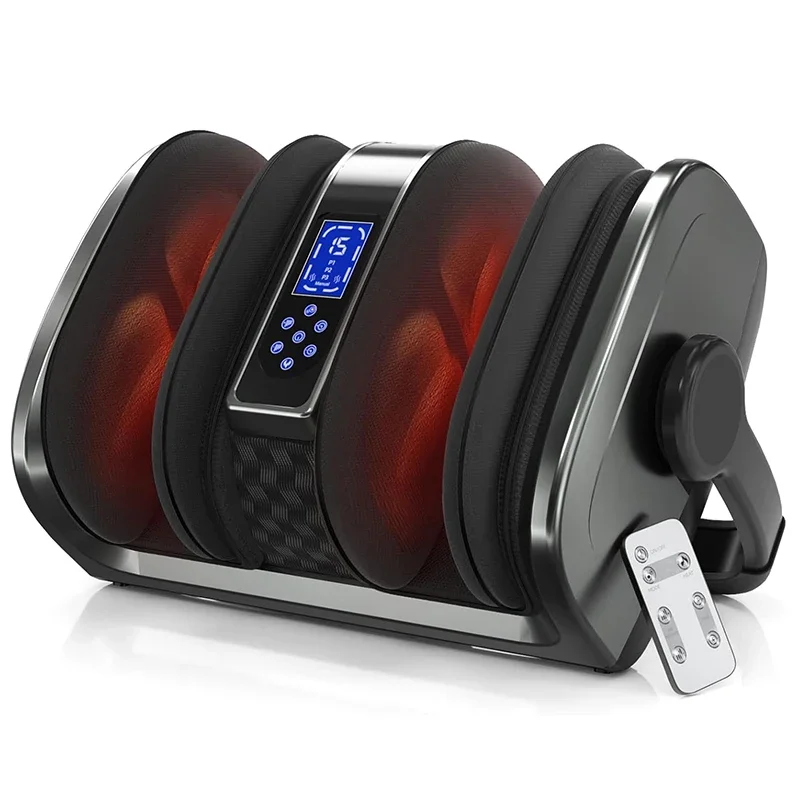 new heating function shiatsu foot massager 3 modes adjustable foot and calf massager with remote control