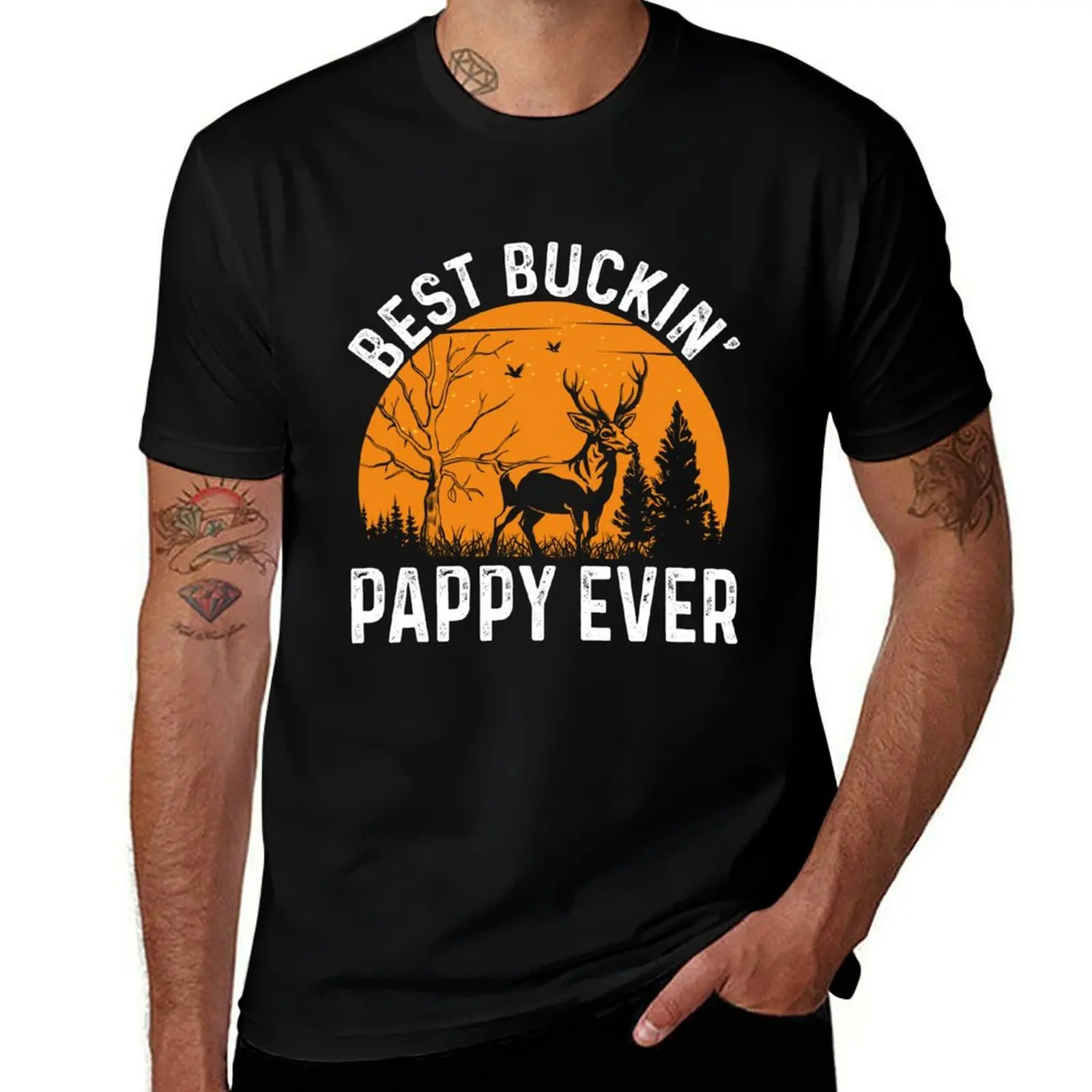 

Best Buckin Pappy Ever Cool Pappy T-Shirt anime shirt oversizeds blue archive clothes t shirt men