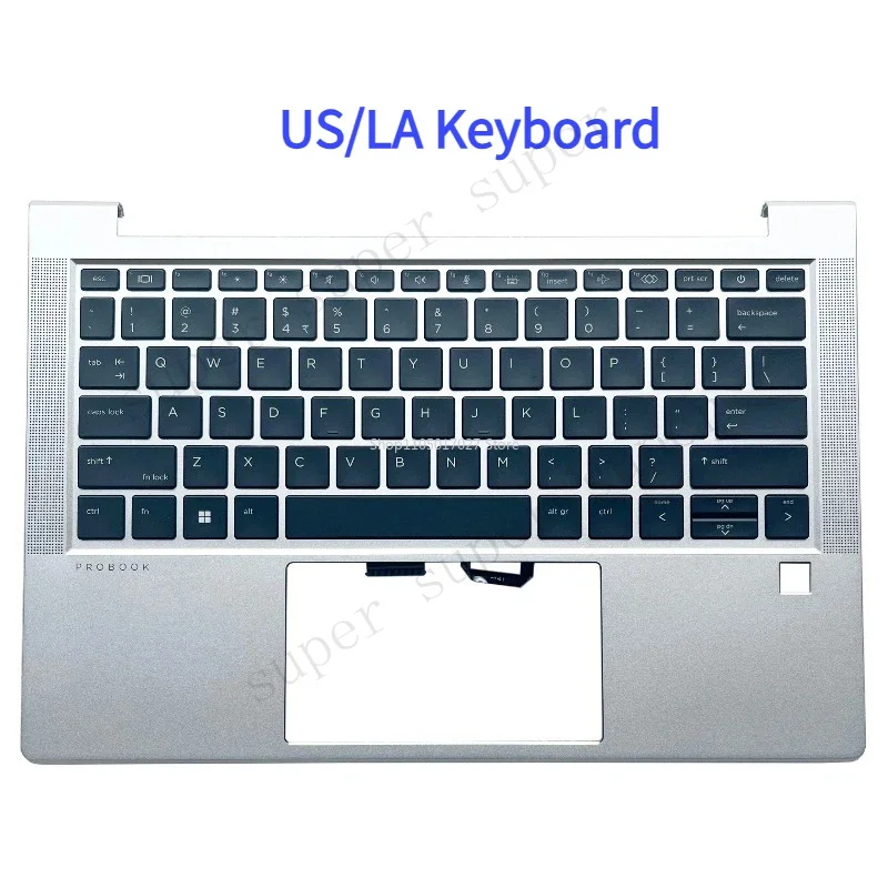 NEW US/LA Keyboard for HP ProBook 430 G8 430 G9 630 G8 ZHAN 66 13 G4 G5 Laptop Palmrest Backlit Upper Cover Top Case M21190-001