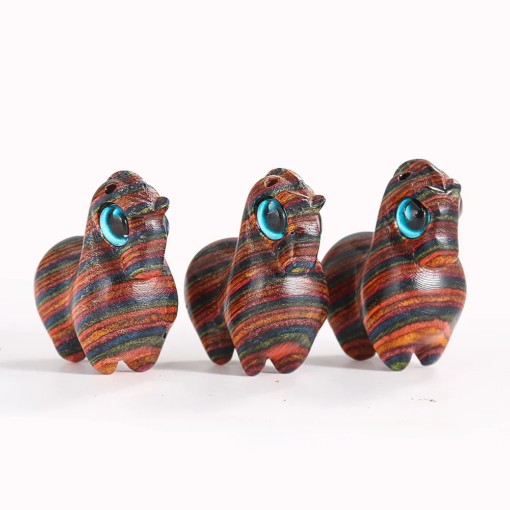 

1PC Rainbow Wooden Carving Horse Pendant Cute Creative DIY Keychain Home Ornament Sculpture Office Decor Figurines Accessories