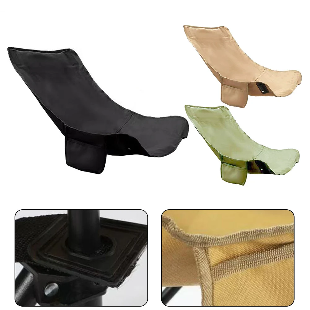 

1 шт. Сменный тканевый чехол для складного кемпингового стула с боковым карманом, съемный, для походных стульев