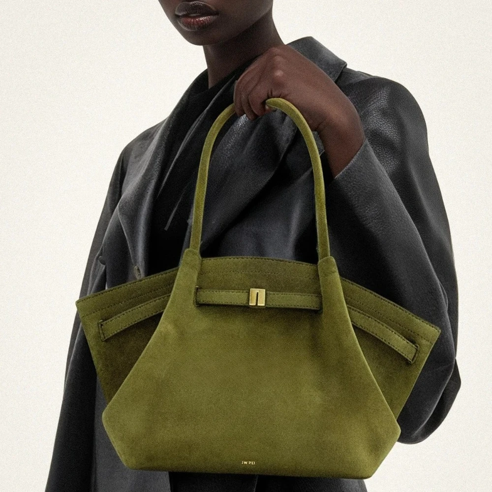 JW Pei bolso de bola de masa de gamuza hombro bandolera bolso de axila diseño de nicho bolso de moda bolso de mano