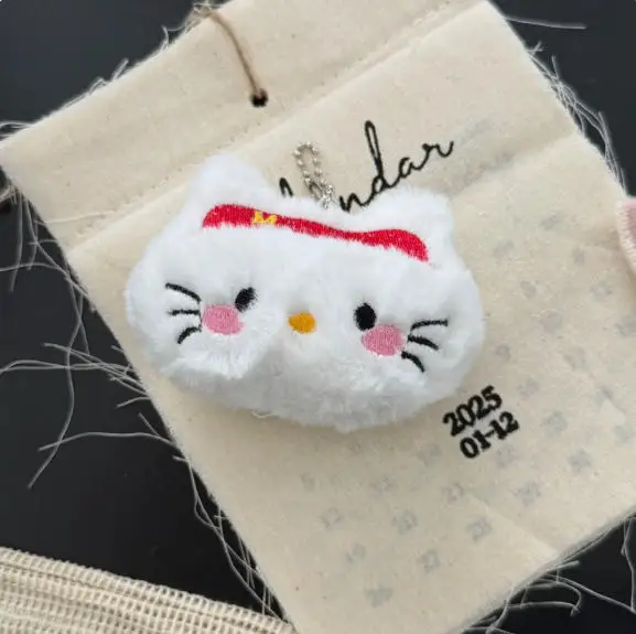 1/4/10 stuks Sanrio Hello Kitty pluche cartoon Kitty hanger sleutelhanger schattige sleutelhanger studententas hanger