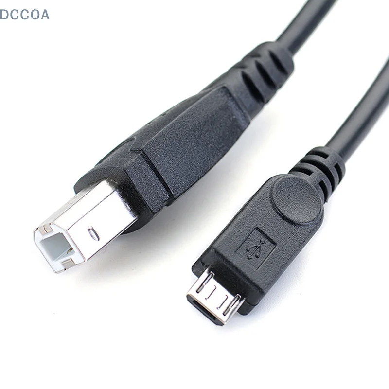 3.2ft Micro USB Male To USB B Type Male Data OTG Cable For Mobile Tablet Printer