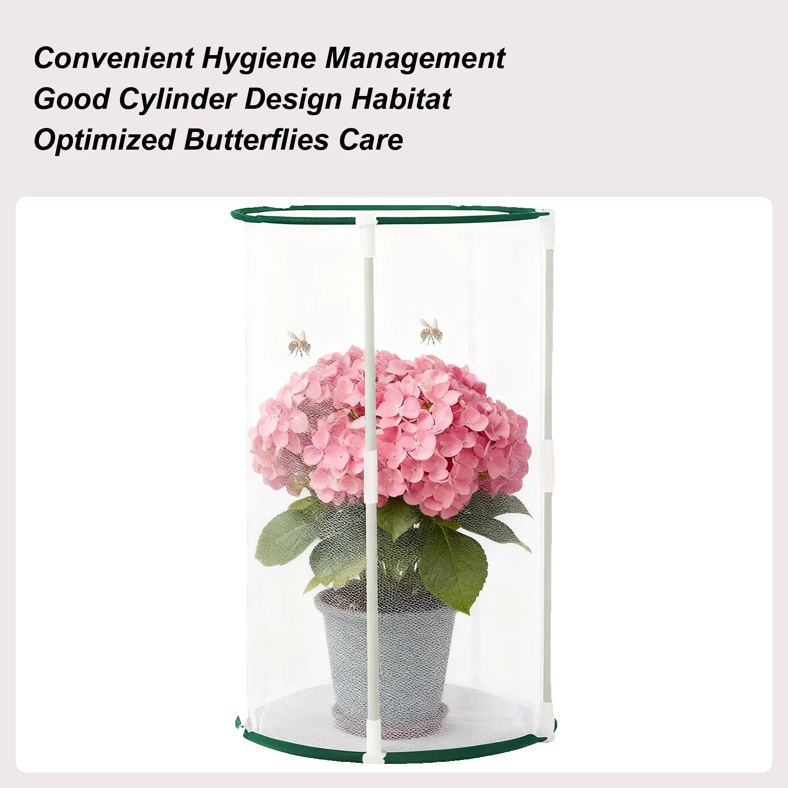 

Складная сетка для обитания бабочки, прозрачная сверхмощная клетка, палатка для выращивания бабочек, защита среды обитания для сада, двора, патио, балкона