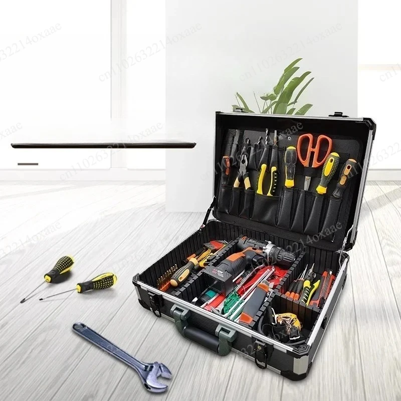 NewMultifunctional Aluminum Alloy Household Hardware Toolbox Industrial Grade Automotive Film Storage Box Portable