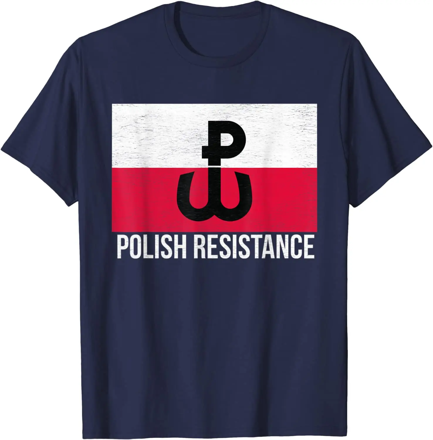 

Polish Resistance Flag of Poland Men T-Shirt Short Sleeve Casual 100% Cotton O-Neck Summer T Shirts