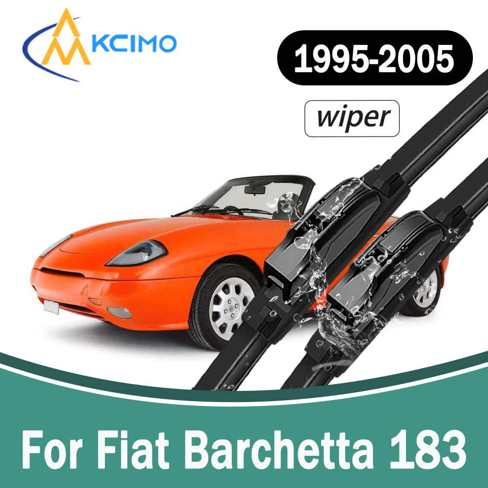 

All-Weather Front Windscreen Wiper Blades For Fiat Barchetta 183 1995-2005 High Quality Car Windshield Replacement Part 2Pcs